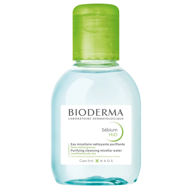 محلول پاک کننده آرایش بایودرما مدل Sebium H2O مناسب پوست چرب